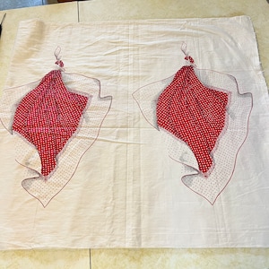1960s vintage Prentiss Lane Inc 3 dimensional bandana print fabric 3.66 yards