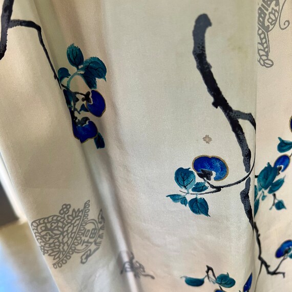 Old Cherry Blossom Silk Dress