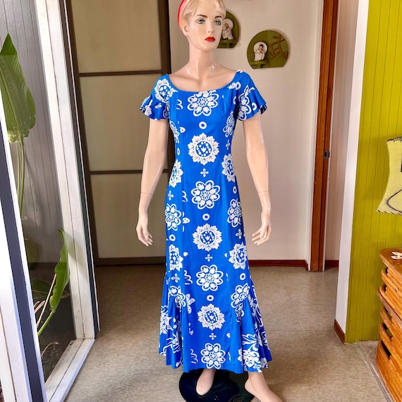 chinese dress ladies Hawaii Hangover Women's Hawaiian Mermaid Ruffle Dress 2XL Bird of Paradise 2XL main image 0