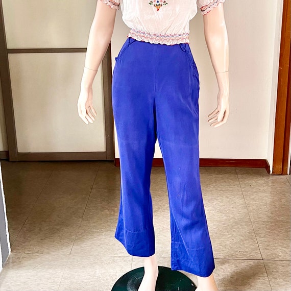 50s 60s rayon gabadine slacks pants
