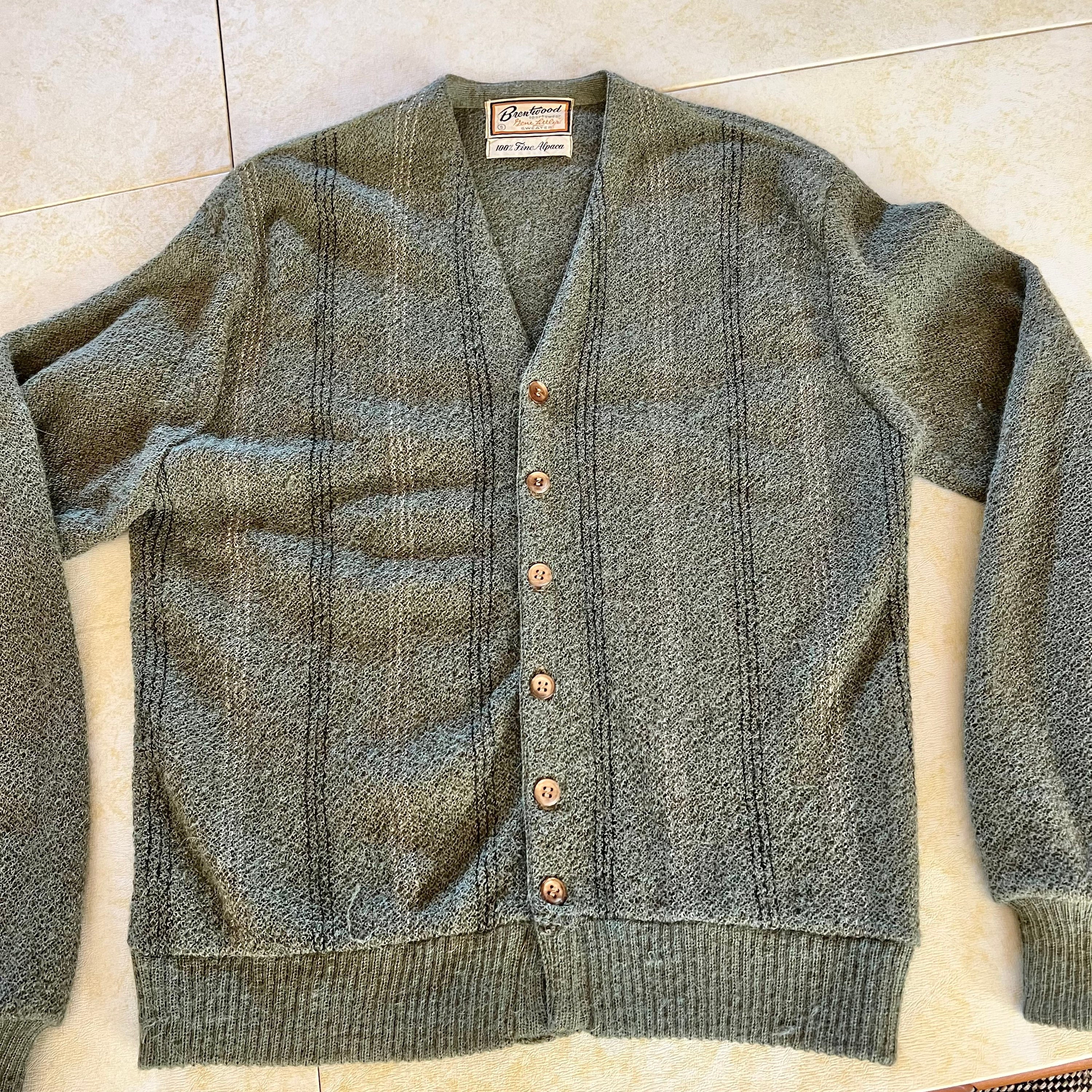 ふ*み様 60's Brentwood カーディガン 60s VINTAGE BRENTWOOD ALPACA CARDIGAN