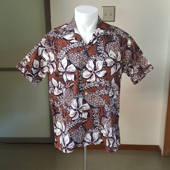 Brent Hawaiian shirt vintage 1950s L