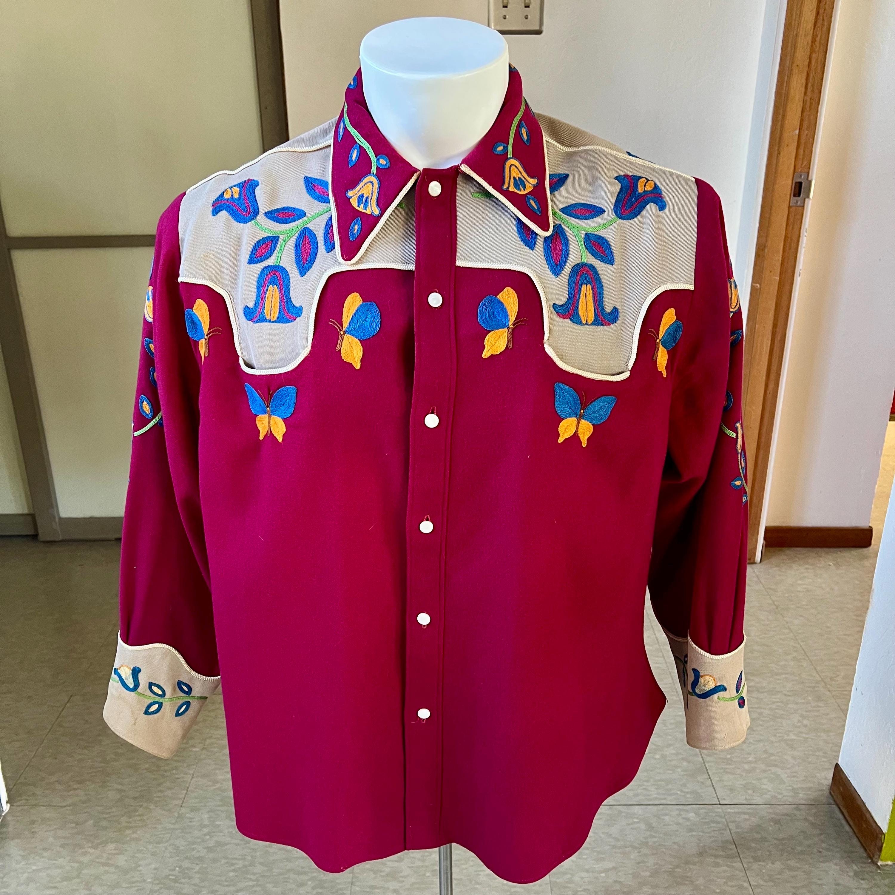 トップス 40s 50s western shirts 40s Western Shirt - Etsy Canada