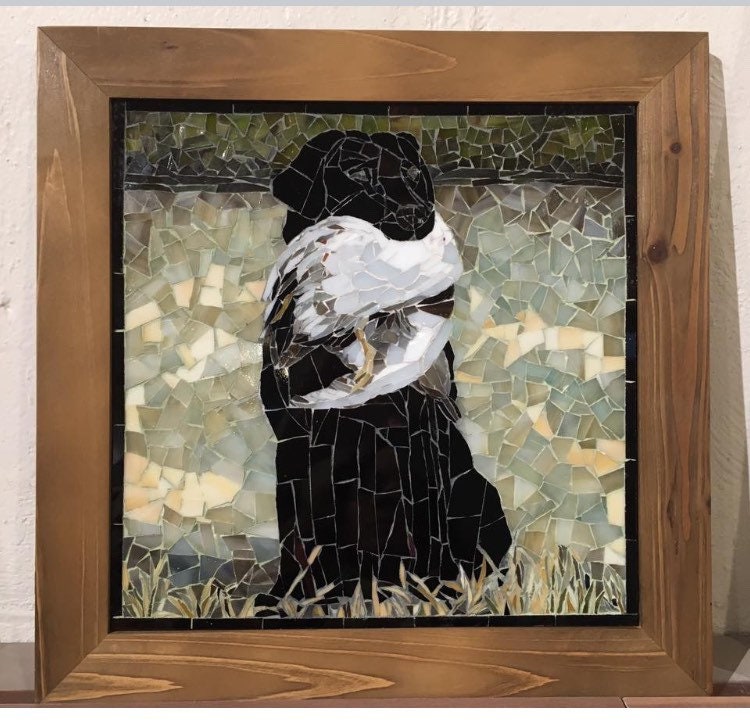 Custom dog glass mosaic- made to order