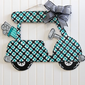 Golf door hanger, golf cart sign, golf cart decor, golf cart door hanger, golf retirement gift, golf door decor, wooden door hanger, golf