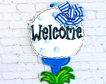 Golf door hanger, spring door hanger, summer door hanger, golf gift for men, golf gift for women, the masters