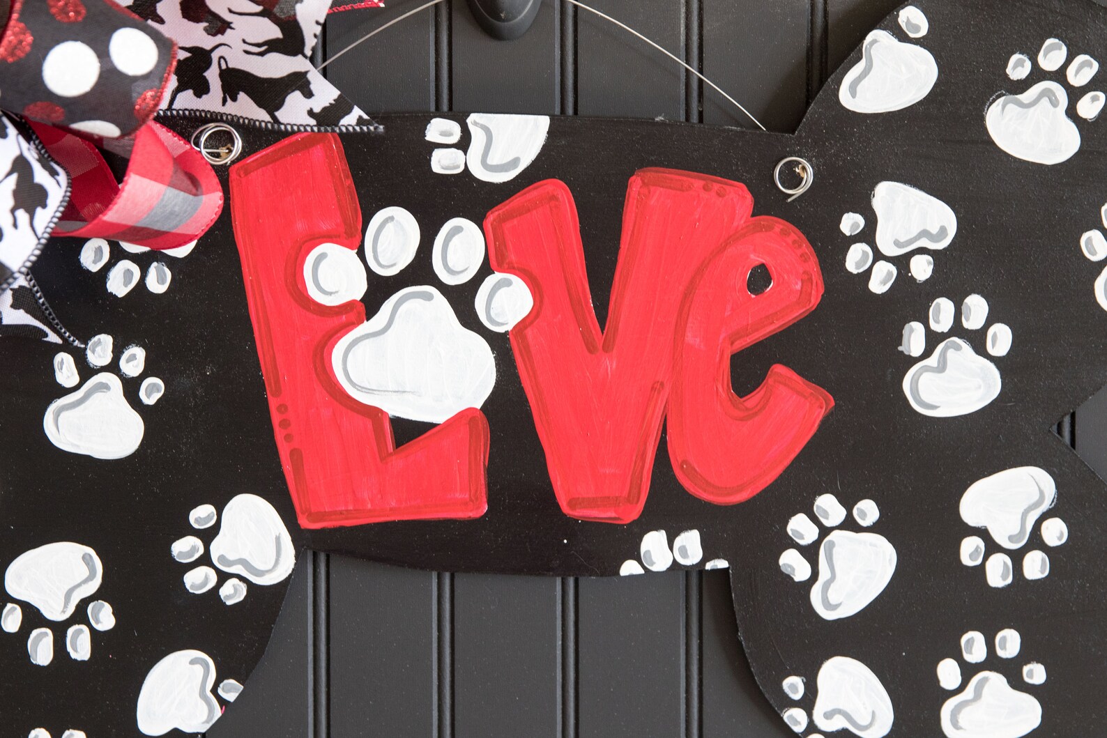 Dog Bone Door Hanger Puppy Love Door Hanger Dog Lover Door Etsy