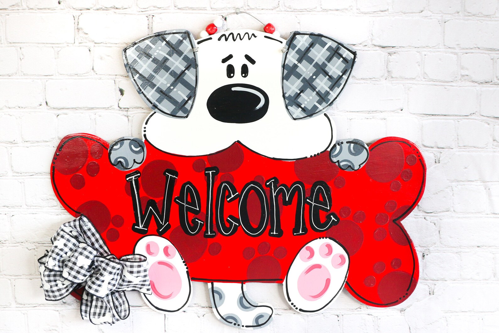 Dog Door Hanger Dog Bone Door Hanger Puppy Love Door Hanger Etsy