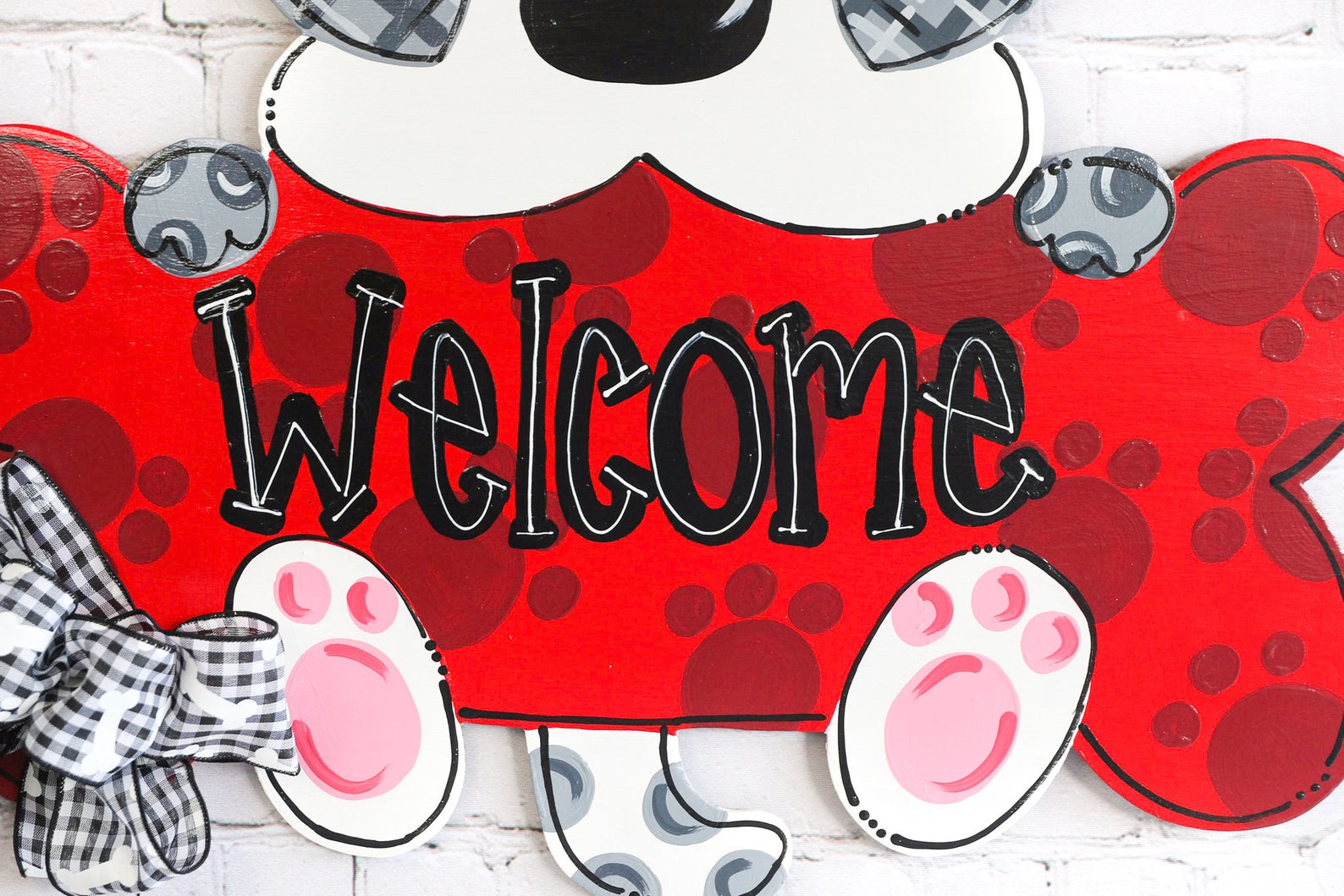 Dog Door Hanger Dog Bone Door Hanger Puppy Love Door Hanger Etsy