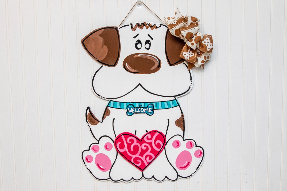 Dog Door Hanger Dog Lover Gift Dog Interchangeable Door Etsy
