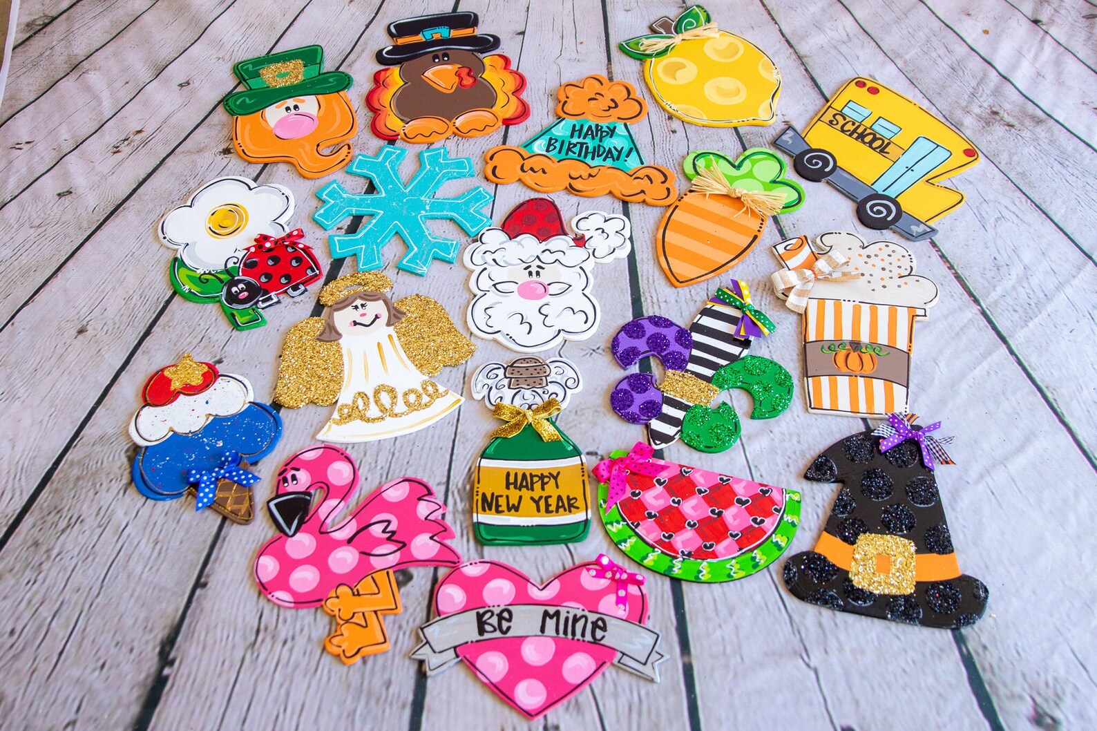 Deluxe Interchangeable Door Hanger Attachments Year Round Etsy