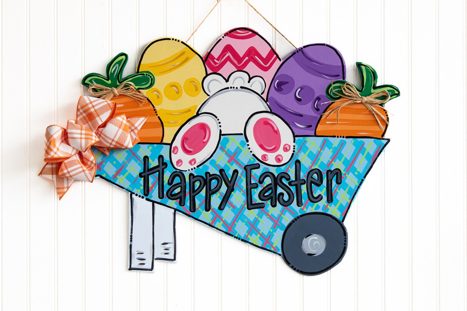 Easter Door Hanger Easter Bunny Door Hanger Easter Egg Door Etsy