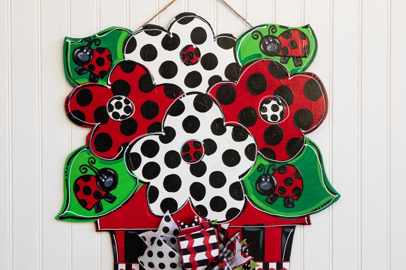 Ladybug Door Hanger Lady Bug Door Hanger Daisy Door Hanger - Etsy