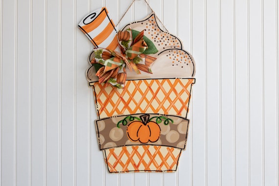 Fall Door Hanger Autumn Door Hanger Pumpkin Door Hanger Fall Decor