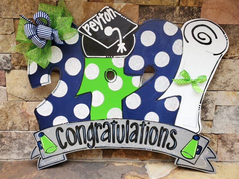 Graduation Door Hanger Diploma Door Hanger Graduation Decor Etsy