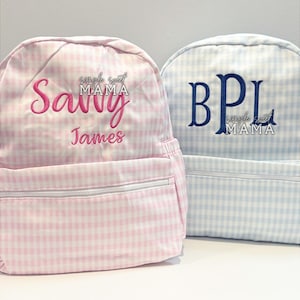 Embroidered Nylon Wipeable School Backpack