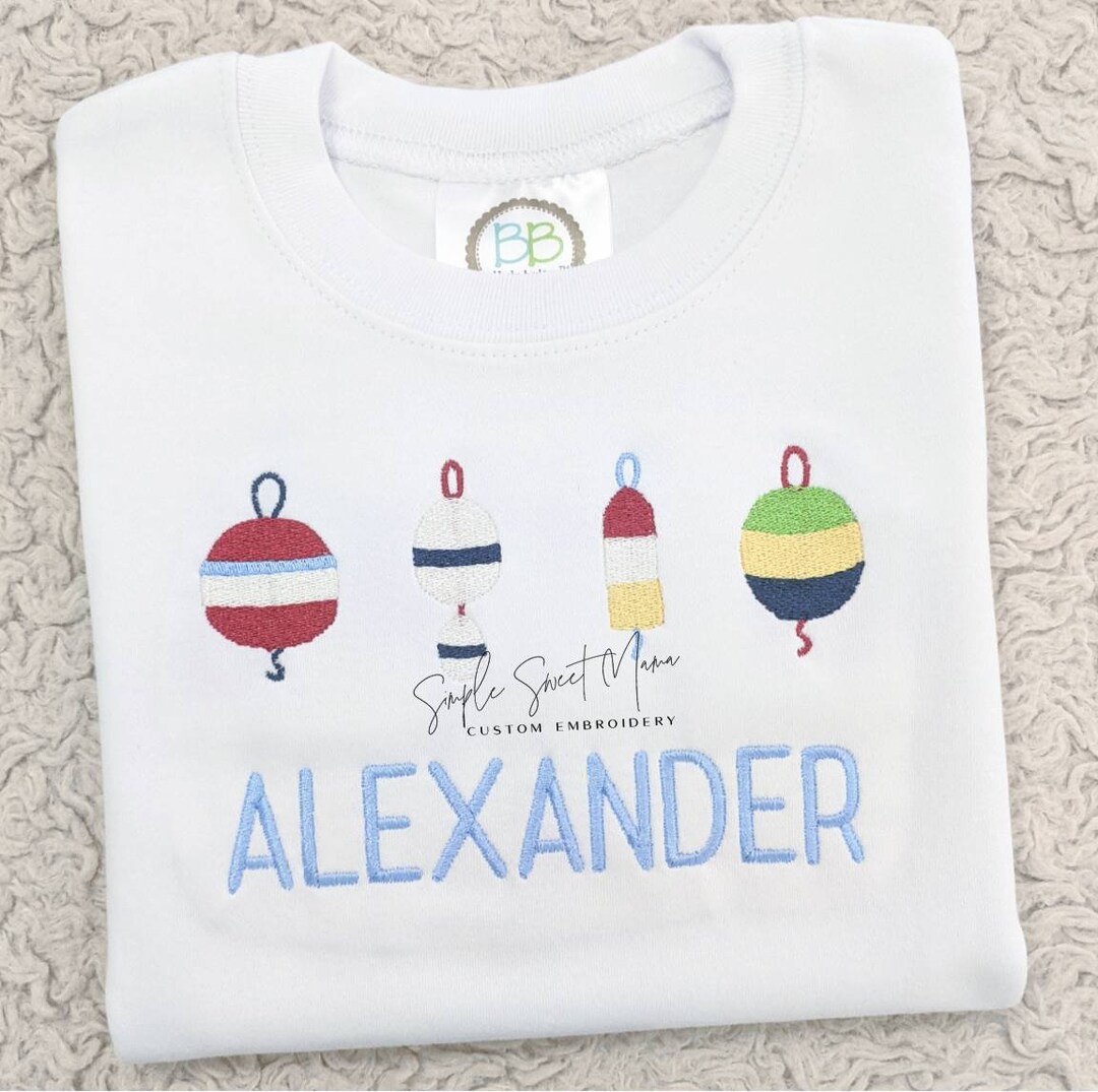 Boya Náutica TBBC Match Monogrammed Embroidery Tshirt/Bubble/Romper