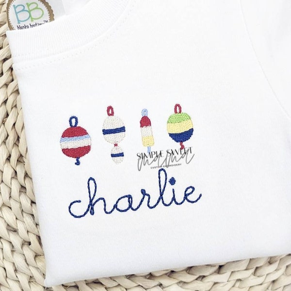 Pocket Placement Nautical Buoy TBBC Match Monogrammed Embroidery