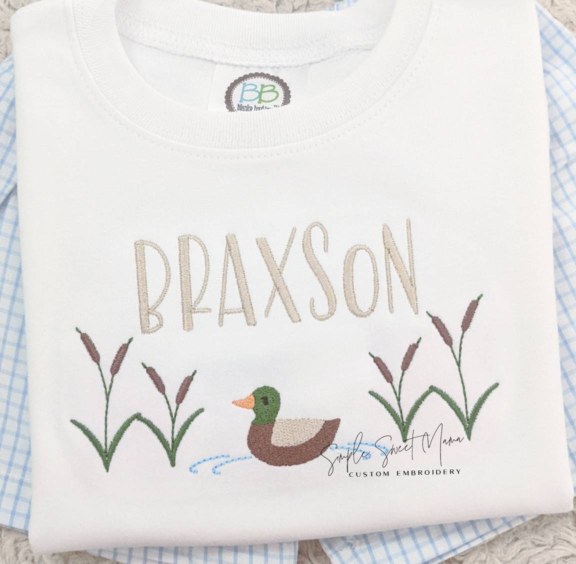 Properly Tied T-Shirt - Logo Pocket on Front - Graphic on Back - Mallard Duck on Soft Green