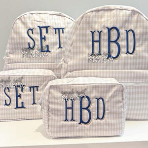 Embroidered Nylon Wipeable Bag