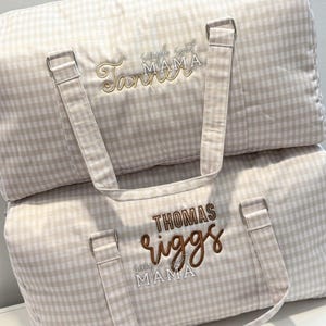 Embroidered Nylon Wipeable Bag