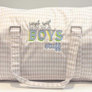 Kids Embroidered Nylon Wipeable Bag