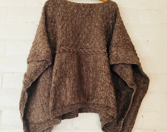 Die Jerine Poncho Strickanleitung