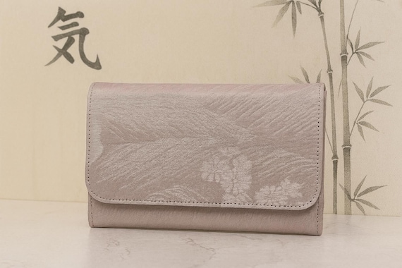 Lovely Handmade Wedding Japanese Obi Clutch Bag with Silk Embroidery | AnninaDesigns