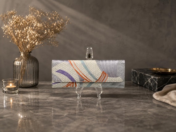 Handmade Silk Obi Clutch Bag | One of a Kind Japanese Kimono Evening Bag | Vintage Obi Purse | Bridal & Wedding Clutch Gift