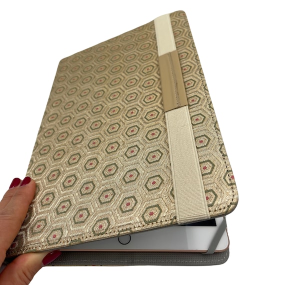 Buy Unique Gold KIKKOU Kimono iPad Cover with Vintage Charm | Eco-friendly Product | Annina Designs