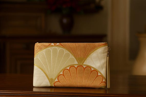 Vintage-inspired Japanese Kimono Obi Handcrafted Evening Clutch Purse & Bag | AnninaDesigns