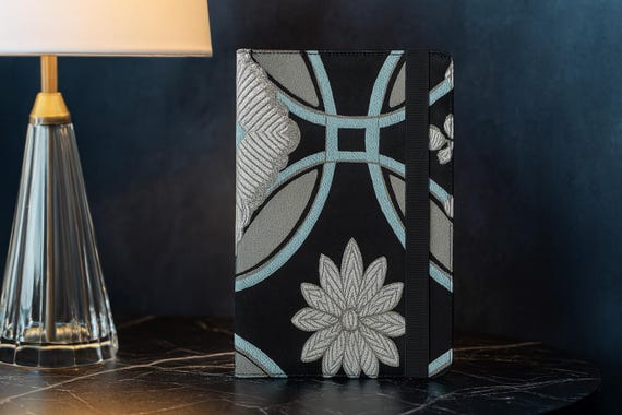 Exquisite Upcycled Vintage Japanese Obi iPad Cover - Unique, Handcrafted Tablet Case