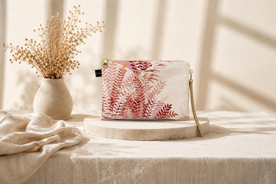 Clutch bag recrafted from Vintage Japanese Kimono Obi