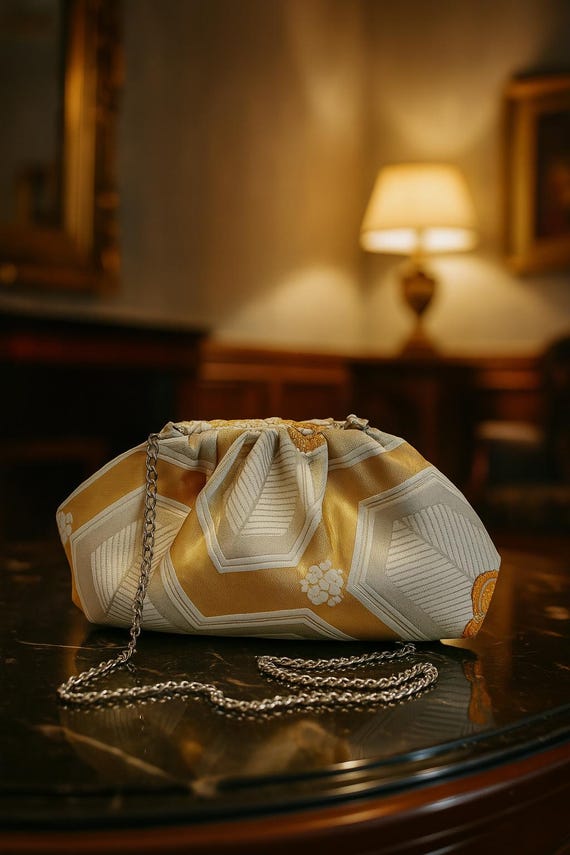 Kimono Obi Wedding Clutch Bag, Japanese Silk  Evening Bag, Prom Party Bag, Bridal Clutch Purse, Bridesmaid Bag, Makeup Bag, Wedding Gifts