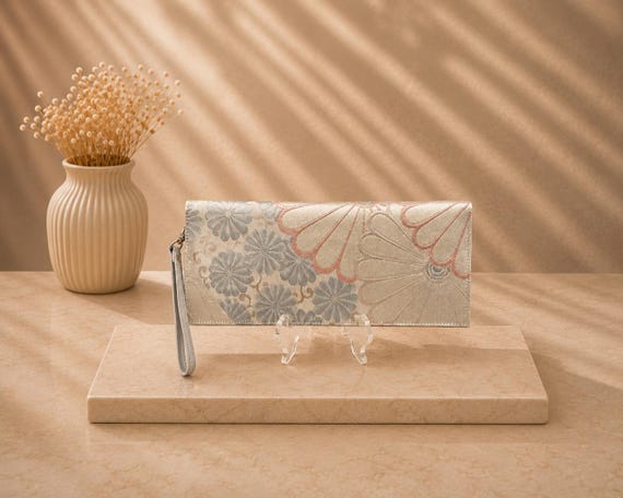 Japanese Kimono Silk Clutch | Handmade Obi Evening Bag | One of a Kind