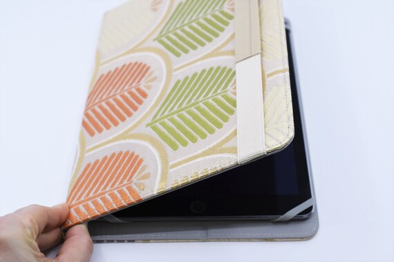 Tablet Holder with Asian Flair | Recrafted from Vintage Japanese Kimono Obi | Annina Designs