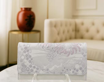 Handgemachte Japanische Obi Clutch | Vintage Kimono Seidentasche | Elegante Hochzeitstasche