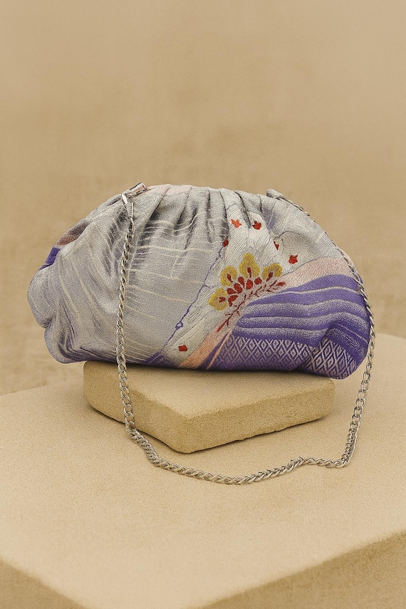 Kimono Obi Wedding Clutch Bag, Japanese Silk  Evening Bag, Prom Party Bag, Bridal Clutch Purse, Bridesmaid Bag, Makeup Bag, Wedding Gifts