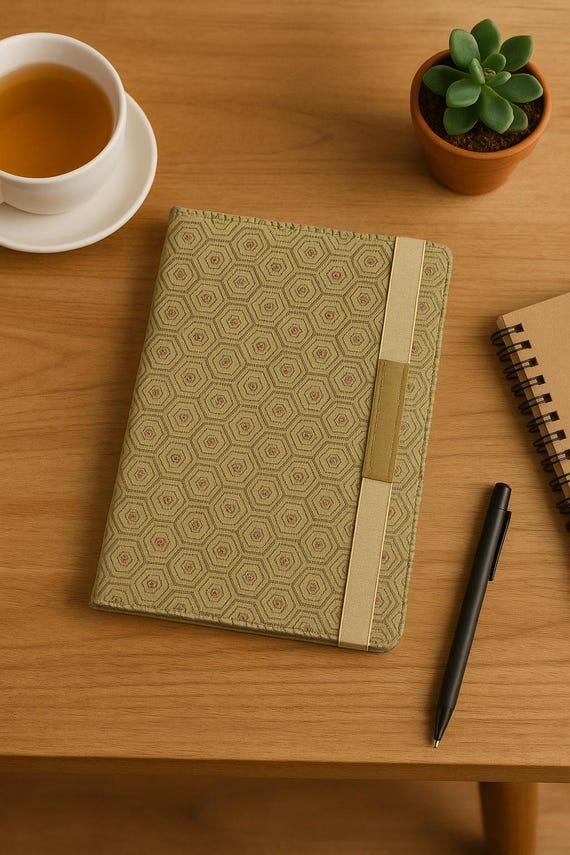 Buy Unique Gold KIKKOU Kimono iPad Cover with Vintage Charm | Eco-friendly Product | Annina Designs