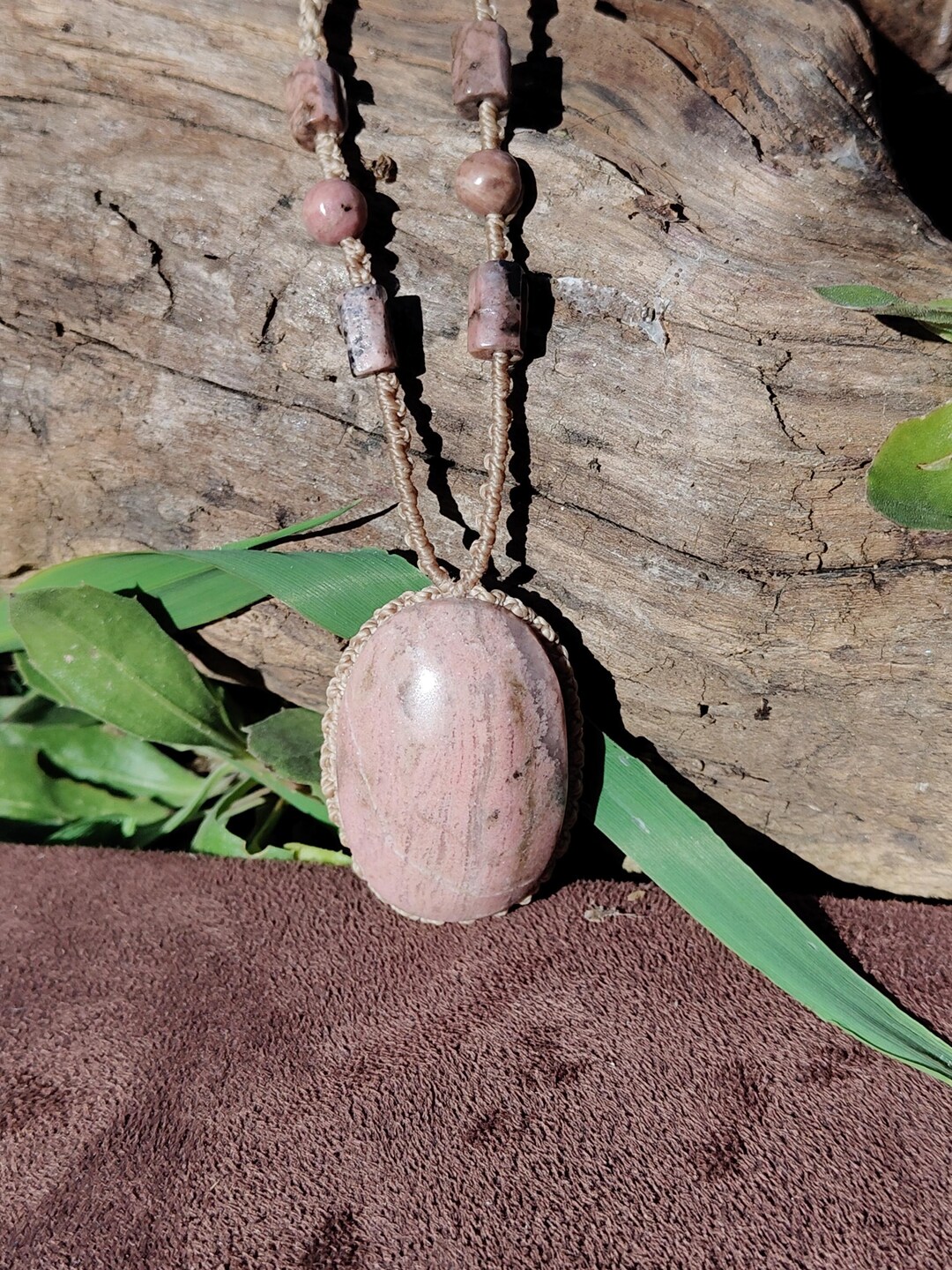 Collana Donna Con Pendolo A Forma Di Spirito In Cristallo Di Ametista – Chakra, Pietra Curativa, Misura 3,9x1,8 Cm, Peso 17 G - 2