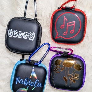 Earbud Cases, Stocking Stuffer, Customized Gift, Personalized Gift