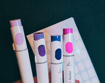 Marker Dot Label Stickers | Alcohol markers labels | Swatch Stickers for Markers | Coloring for adults