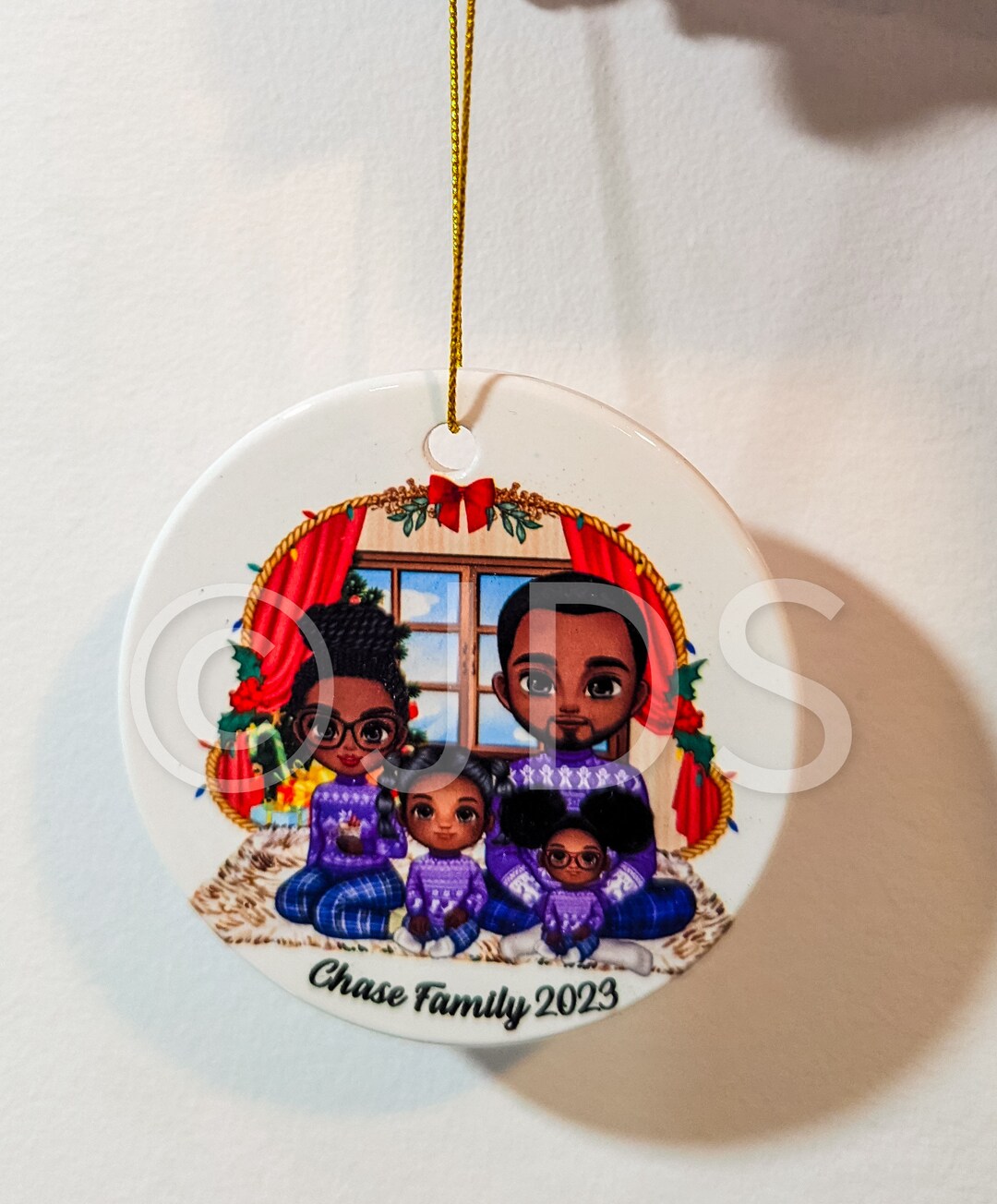 Custom Family Ornaments | Matching Pajamas Family Ornament | Christmas ...