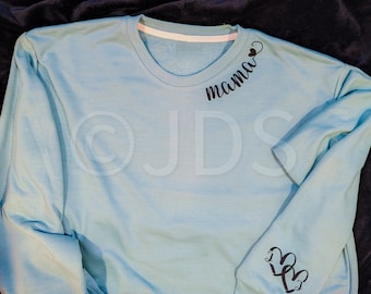 Mothers day Crewnecks | mama with kids initial | heart with initials | new mom gift | gift for mom | first time mom gift | gift for wife