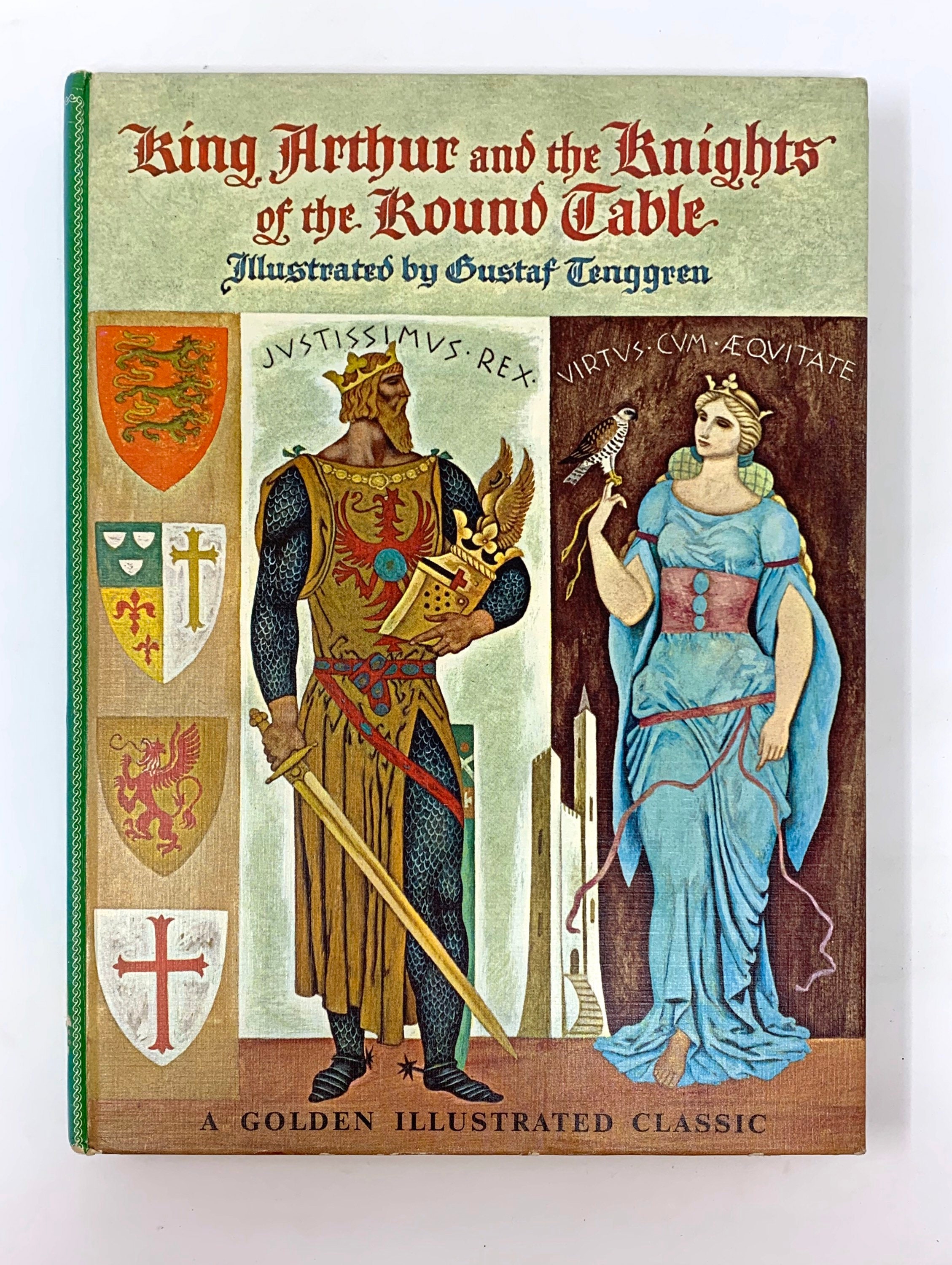King Arthur and the Knights of the Round Table~1962~First Edition~A Golden  Illustrated Classic~Sterne and Lindsay~Gustaf Tenggren~Rare, image size:2258x3000