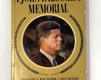 A John F. Kennedy Memorial~1964~First Edition~Macfadden Book~Very Good Condition~Rare~Free Shipping