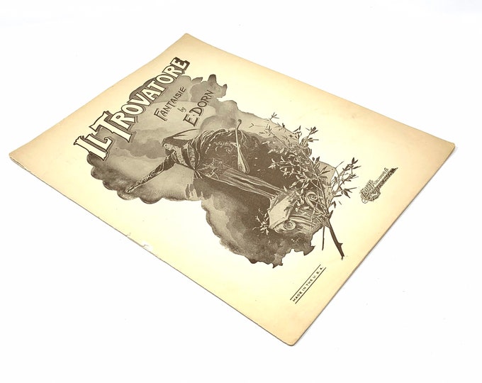 Il Travatore~Fantaisie by E. Dorn~Eclipse Publishing~1924~Sheet Music~Very Good~Free Shipping