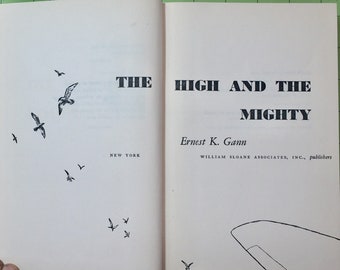 The High and the Mighty by Ernest K. Gann~1953~First Edition~Eighth printing~Very Good~Rare~Free Shipping