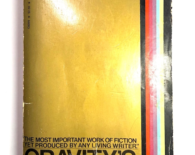 Gravity’s Rainbow~Thomas Pynchon~1974~First Bantam Printing~Rare Gold Cover~C8099~Collectible~Vintage~Very Good Condition~Free Shipping