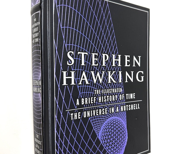 Stephen Hawking~Illustrated Brief History of Time & Universe in a Nutshell Omnibus~2013~First Edition~Near Fine Condition~Leather Bound